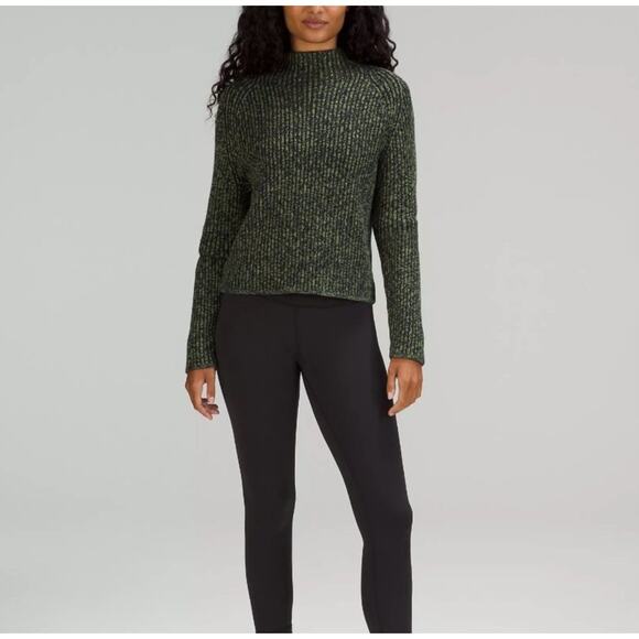 Lululemon Sweater Cotton Cashmere Blend Mock Neck Sweater NOWT - Picture 4 of 7